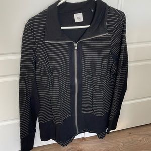 CAbi #3378 Sprint Jacket Full Zip Casual Sporty Striped, size large